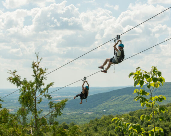 Thunderbird Twin Zipline at Scenic Caves Nature Adventures ...