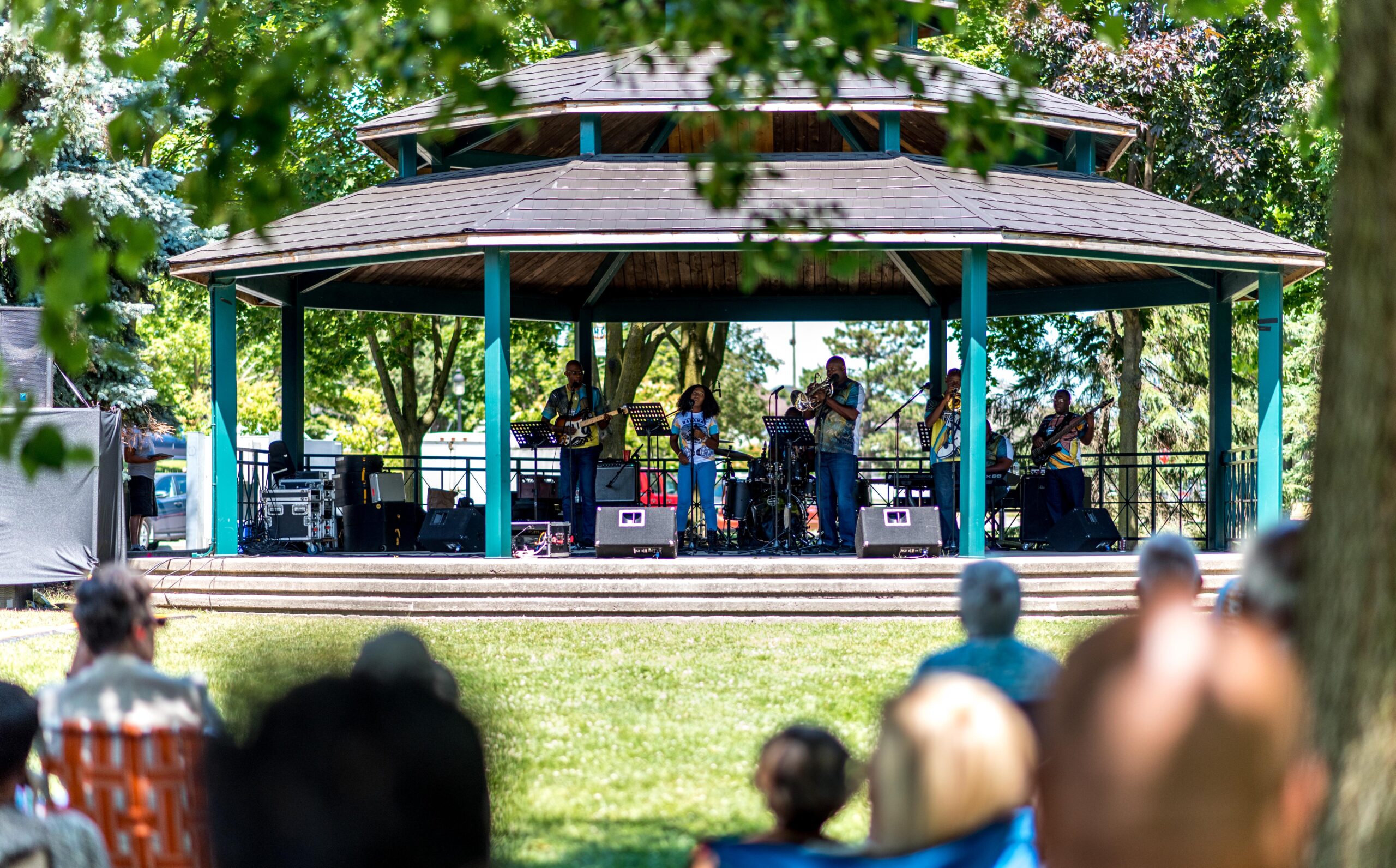 Bahamas band performing on stage3 Attractions Ontario